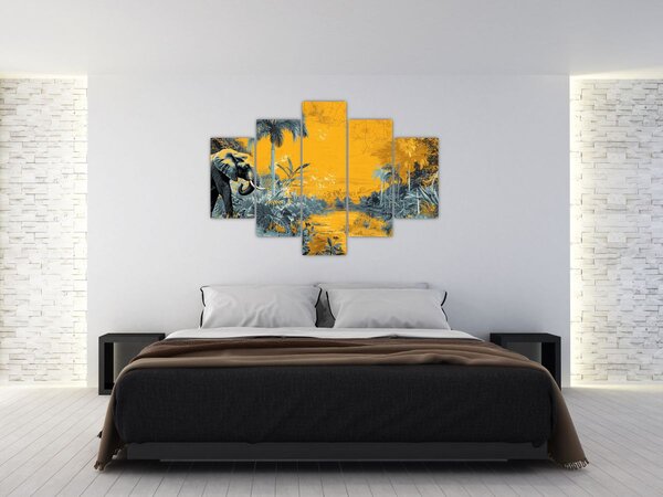 Kép - Elefánt a természetben (150x105 cm)