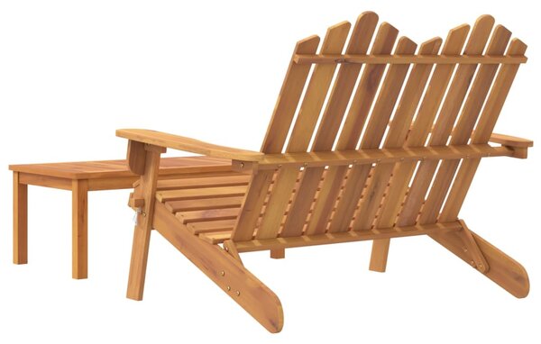 2 részes tömör akácfa kerti Adirondack ülőgarnitúra