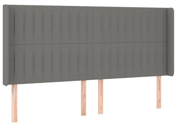 VidaXL Fejtámla - Szárnyas - Sötétszürke - 163cm