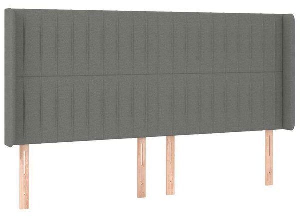 VidaXL Fejtámla - Szárnyas - Sötétszürke - 163cm