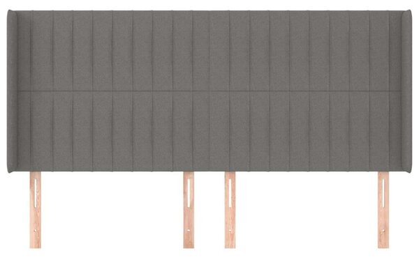 VidaXL Fejtámla - Szárnyas - Sötétszürke - 163cm
