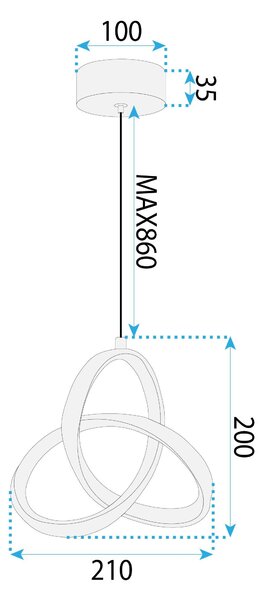 LED Lámpa APP1783-CP WHITE
