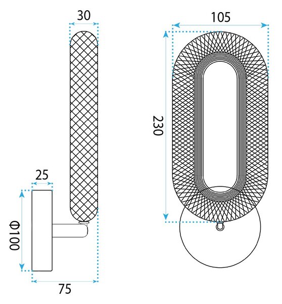 FALI LED LÁMPA G171-W GOLD