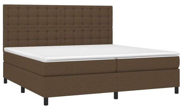 VidaXL Ágy - 200x200 cm Rugós Matrac, LED