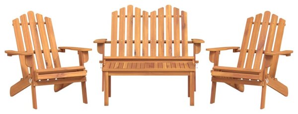 4 részes tömör akácfa kerti Adirondack ülőgarnitúra