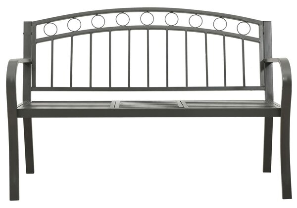 Szürke kerti pad asztallal 120 cm