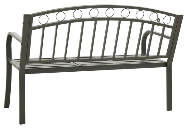 Szürke kerti pad asztallal 120 cm