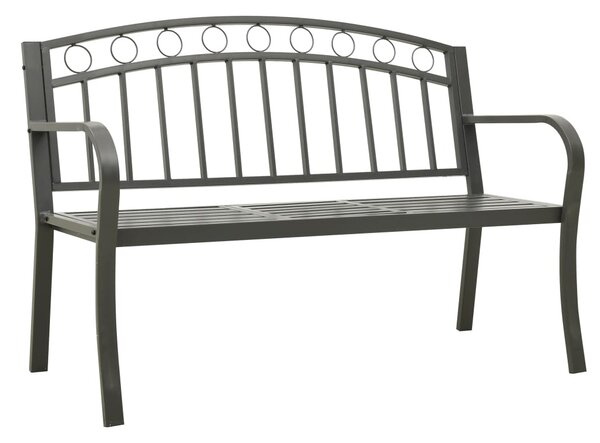 Szürke kerti pad asztallal 120 cm