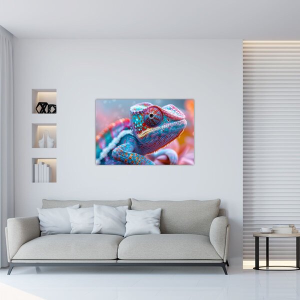 Kép - Színes kaméleon (90x60 cm)