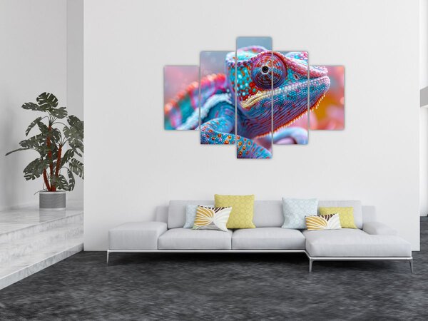 Kép - Színes kaméleon (150x105 cm)