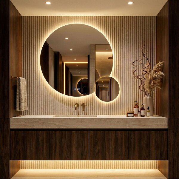 LED Tükör R-9045 90cm + 45cm