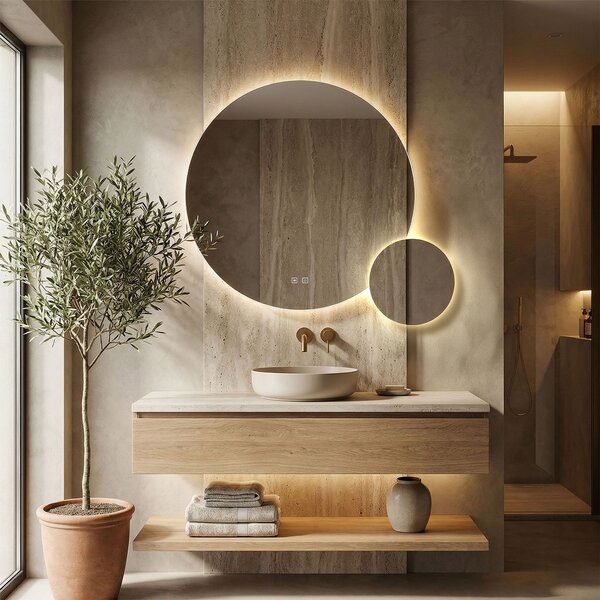 LED Tükör R-9045 90cm + 45cm