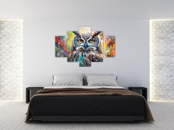 Kép - Egy bagoly festménye (150x105 cm)