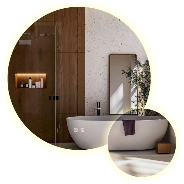 LED Tükör R-9045 90cm + 45cm