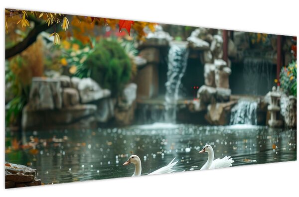 Kép - Ázsiai tó (120x50 cm)