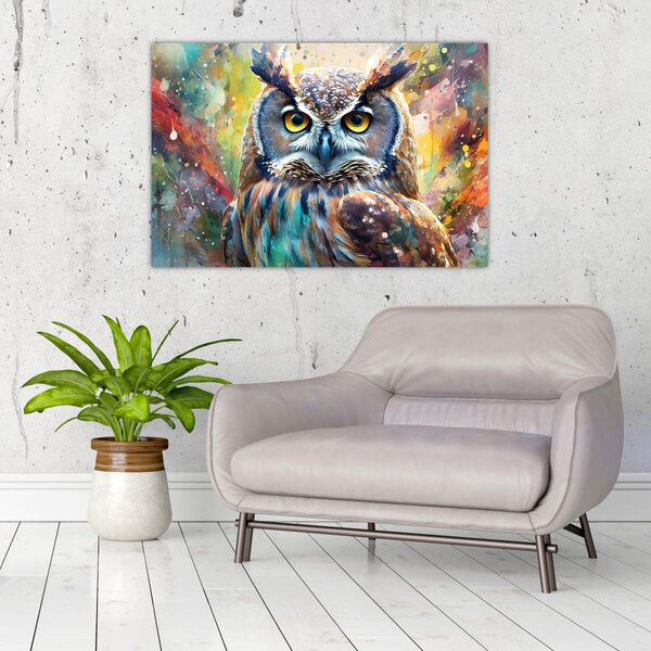 Kép - Egy bagoly festménye (90x60 cm)