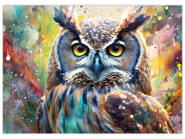 Kép - Egy bagoly festménye (70x50 cm)