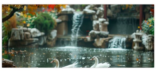 Kép - Ázsiai tó (120x50 cm)