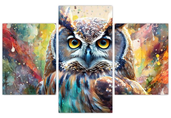 Kép - Egy bagoly festménye (90x60 cm)