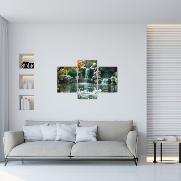 Kép - Ázsiai tó (90x60 cm)