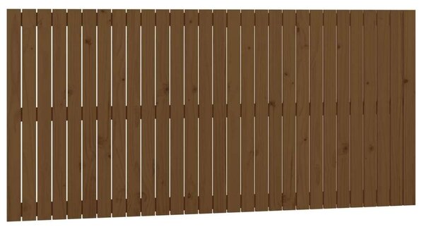 VidaXL Fenyőfa Fali Fejtámla - Mézbarna - 185x90 cm