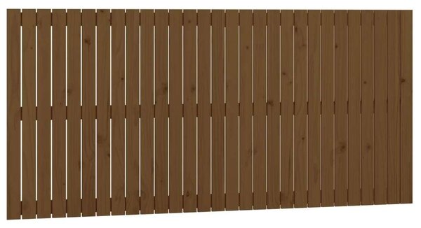 VidaXL Fenyőfa Fali Fejtámla - Mézbarna - 185x90 cm