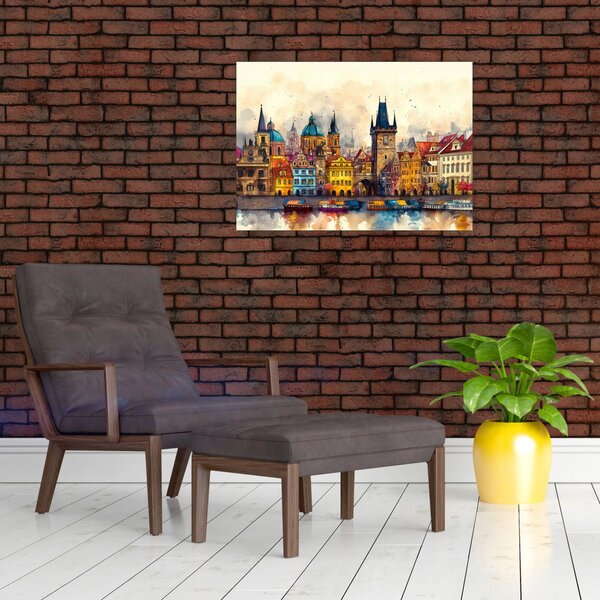 Kép - Ősz a festett városban (70x50 cm)