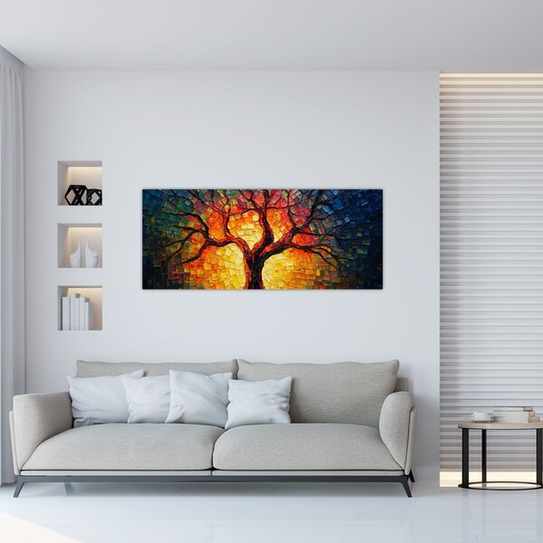 Kép - Az élet fája mozaikban (120x50 cm)