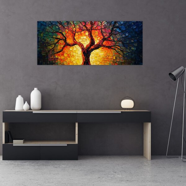 Kép - Az élet fája mozaikban (120x50 cm)