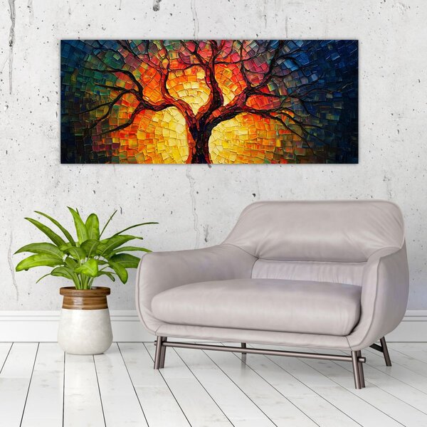 Kép - Az élet fája mozaikban (120x50 cm)