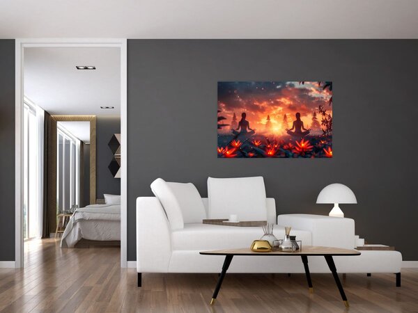 Kép - Jóga a természetben (90x60 cm)