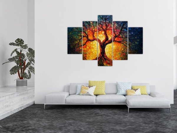 Kép - Az élet fája mozaikban (150x105 cm)