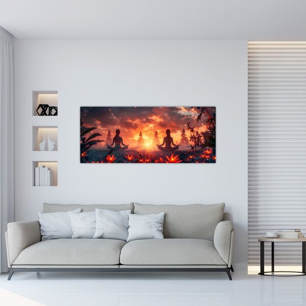 Kép - Jóga a természetben (120x50 cm)