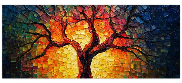 Kép - Az élet fája mozaikban (120x50 cm)