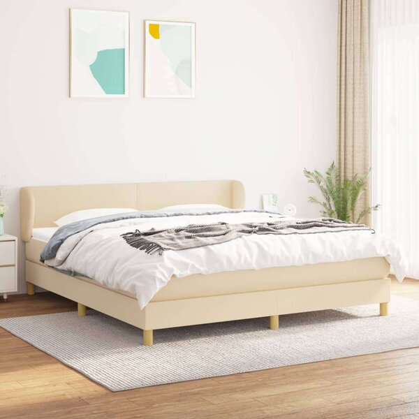 VidaXL Krémszínű Ágy Matraccal - 180x200 cm