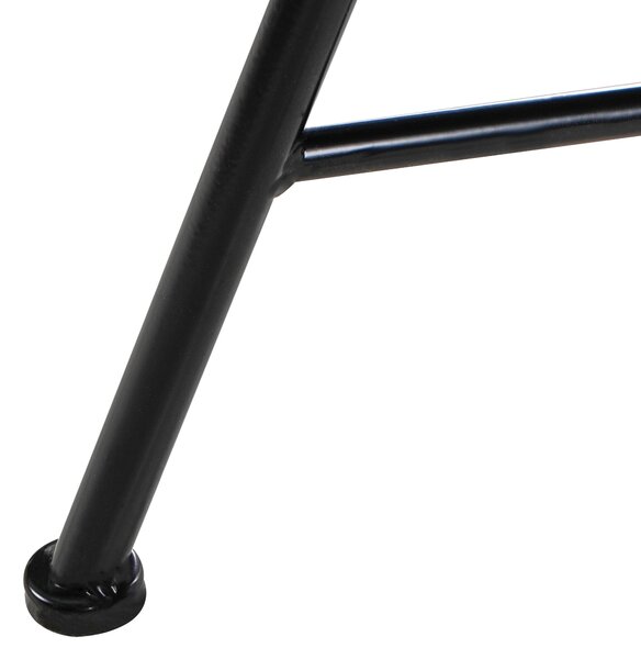 Bisztró asztal COMISO 60 cm 60 cm Fém Fekete/fehér