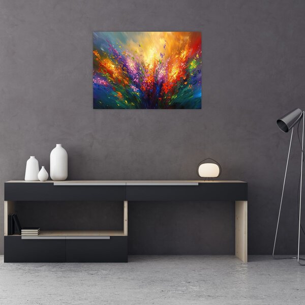 Kép - A virágok absztrakciója (70x50 cm)