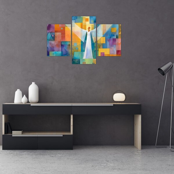 Kép - Geometrikus angyal (90x60 cm)