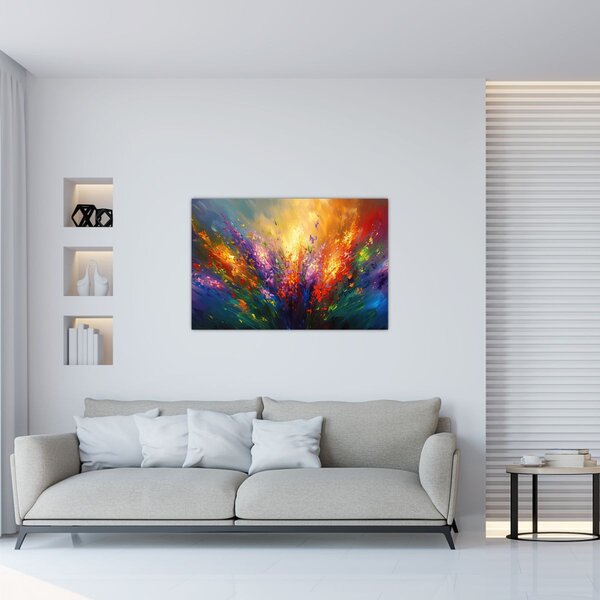 Kép - A virágok absztrakciója (90x60 cm)