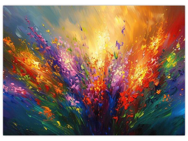 Kép - A virágok absztrakciója (70x50 cm)