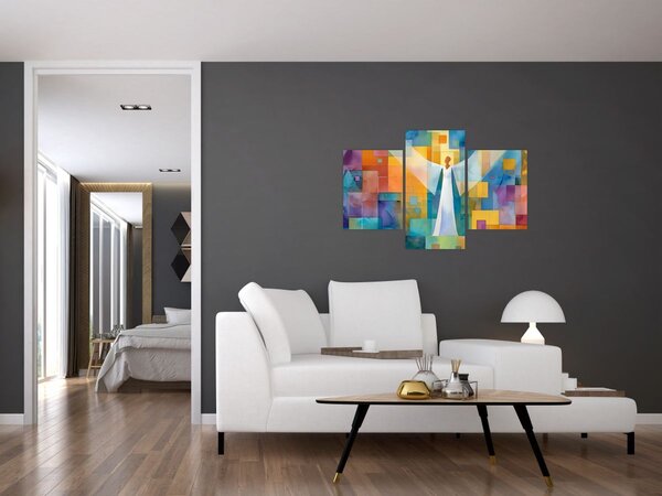 Kép - Geometrikus angyal (90x60 cm)