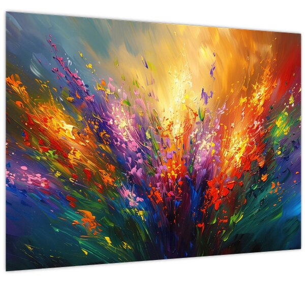 Kép - A virágok absztrakciója (70x50 cm)