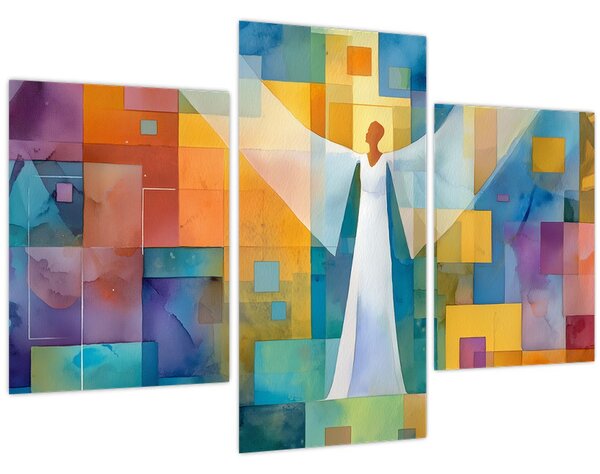 Kép - Geometrikus angyal (90x60 cm)