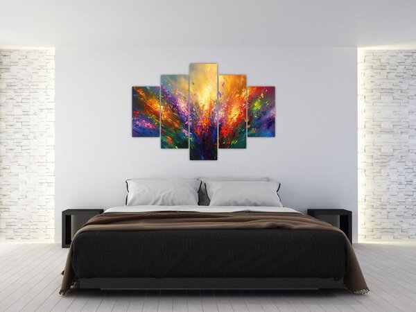 Kép - A virágok absztrakciója (150x105 cm)