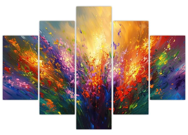 Kép - A virágok absztrakciója (150x105 cm)