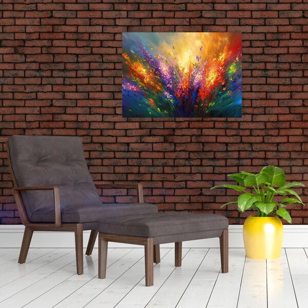 Kép - A virágok absztrakciója (70x50 cm)