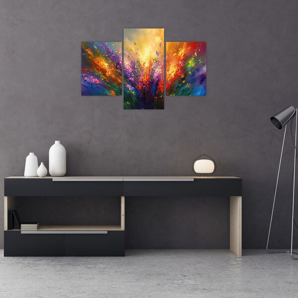 Kép - A virágok absztrakciója (90x60 cm)
