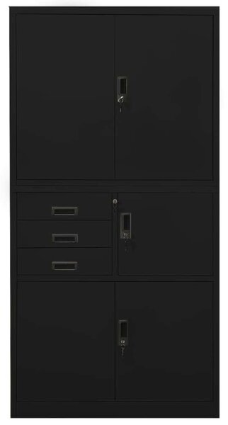 VidaXL Acél Irodai Szekrény - 90x40x180 cm