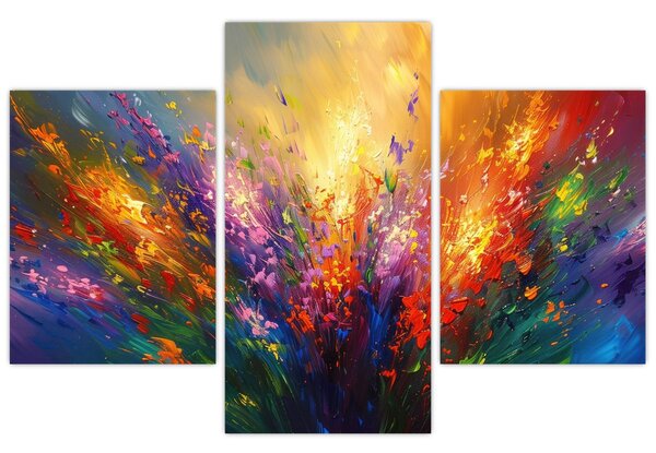 Kép - A virágok absztrakciója (90x60 cm)