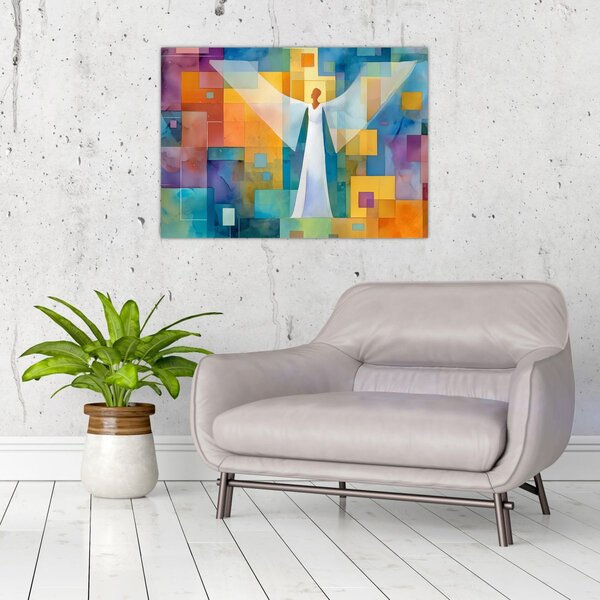 Kép - Geometrikus angyal (70x50 cm)